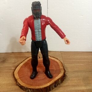 Red and Black Action Figure
